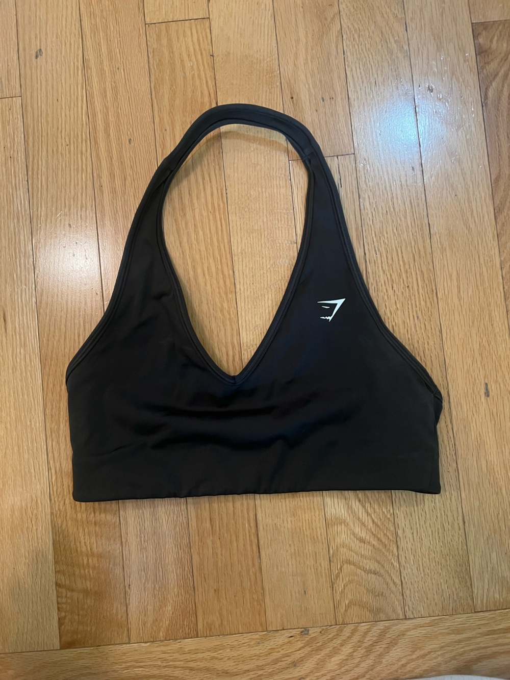 Gymshark dark green / neon green V-Neck Sports Bra